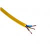 RS PRO Napájecí kabel, řada: H05VV-F 3žilový 100 m Polyvinylchlorid plášť, Žlutá, vnější průměr: 11.4 mm OD, 300/500 V