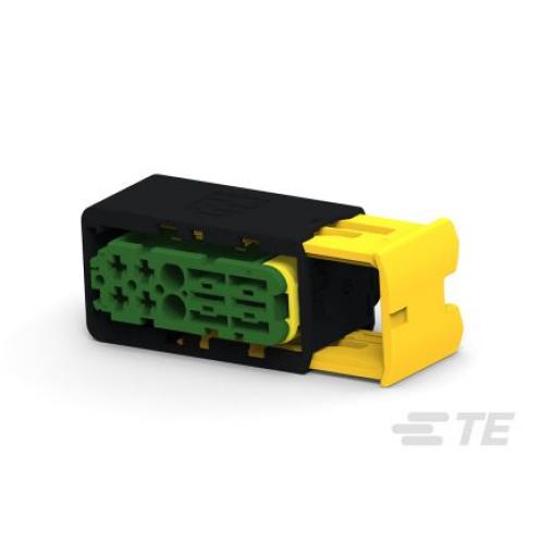 TE Connectivity Automobilový konektor, počet kontaktů: 6 barva Zelená, Vnitřní, Kabel, řada: Heavy Duty Sealed Connector