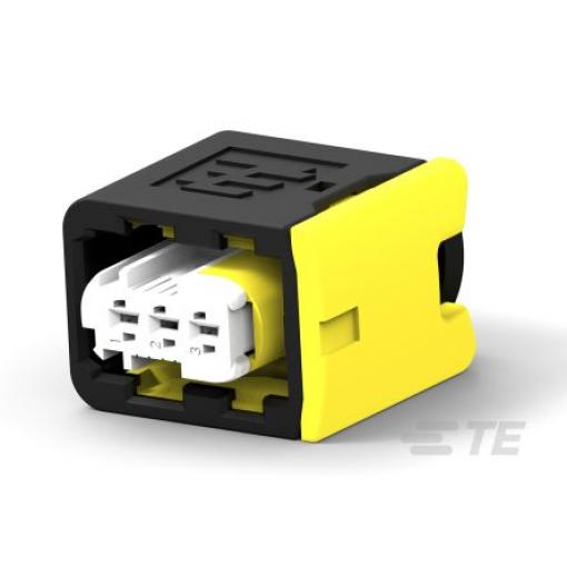 TE Connectivity Automobilový konektor, počet kontaktů: 3 barva Černá, Vnitřní, Kabel, řada: HDSCS Krimpovací, IPx9K,