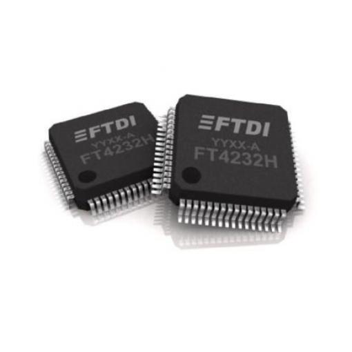 FTDI Chip Ovladač IC FT4232HQ-REEL 1kanálový 12 Mbps 1.98 V SPI, UART, USB, I2C 3.3 V, počet kolíků: 64 kolíkový, QFN