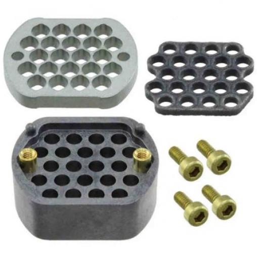 Patice PCB, řada: Bar, orientace těla: Pravý úhel, rozteč: 0.633 mm, počet kontaktů: 22, počet řad: 5, Montáž na plošný