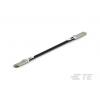 TE Connectivity Ethernetové kabely, řada: QSFP-DD, Černá, Polyvinylchlorid, Polyvinylchlorid 500 mm
