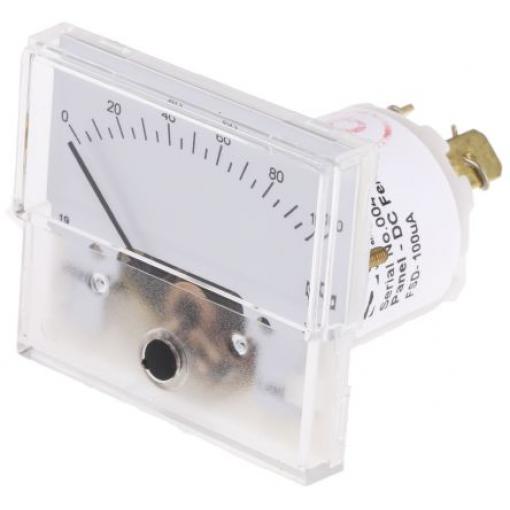 Analogový panelový ampérmetr IS 10992 25 A, výška výřezu: 20.2 mm DC, šířka výřezu: 42.4 mm, přesnost měřicího