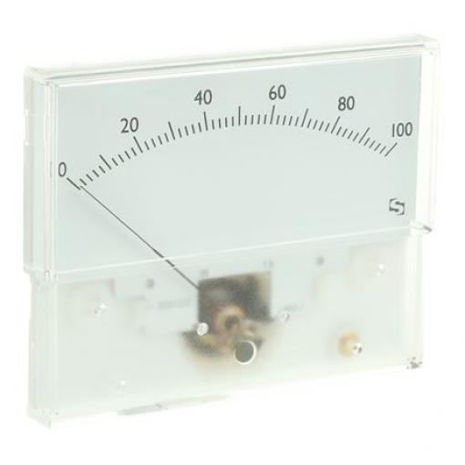 Analogový panelový ampérmetr IS 11012 25 A, výška výřezu: 40.5 mm DC, šířka výřezu: 91.5 mm, přesnost měřicího