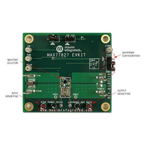 Sada pro hodnocení Vyhodnocovací sada MAX77827 Zvyšovací měnič Maxim Integrated MAX77827, pro použití s: MAX77827