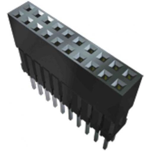 Patice PCB, řada: ESQ, orientace těla: Rovný, rozteč: 2.54 mm Deska-deska, počet kontaktů: 20, počet řad: 2, Průchozí