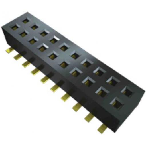 Patice PCB, řada: CLP, orientace těla: Svislé, rozteč: 1.27 mm Deska-deska, počet kontaktů: 20, počet řad: 2, Povrch