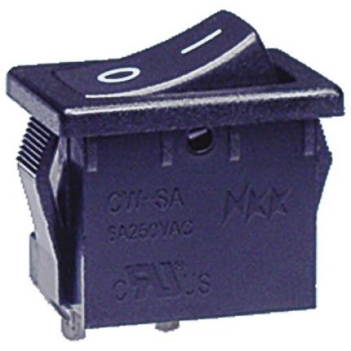 NKK Switches Kolébkový spínač IP66 Zap-nic-zap SPST Panel Zap-vyp 6 A