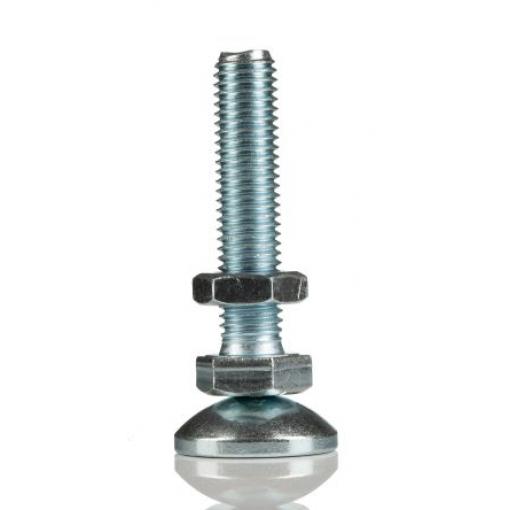 Nastavitelná noha Nastavitelná noha, Ocel Patka, pasuje do drážky : 10 to 8 mm² závit M12 Bosch Rexroth