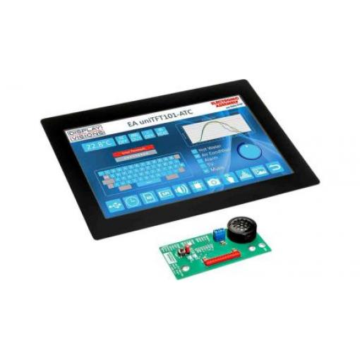 Modul displeje LCD EA uniTFT101-ATC, řada: EA uniTFT 256.54 mm Dotykový displej podsvícení LED Display Visions
