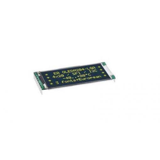 Displej OLED, řada: EA OLED 2.0 in Žlutá 4 x 20 pixel Grafika Display Visions I2C/SPI