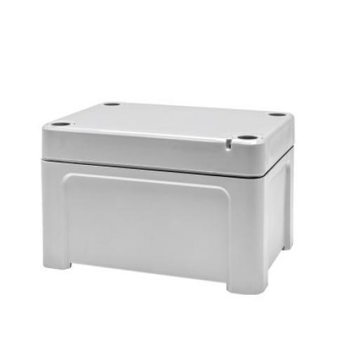 RS PRO Univerzální skříň IP65 barva Šedá IK08, IK07 barva Šedá Polykarbonát 95 mm 60 mm 65 mm Polyuretan