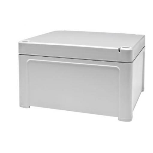 RS PRO Univerzální skříň IP65 barva Šedá IK08, IK07 barva Šedá Polykarbonát 130 mm 75 mm 130 mm Polyuretan