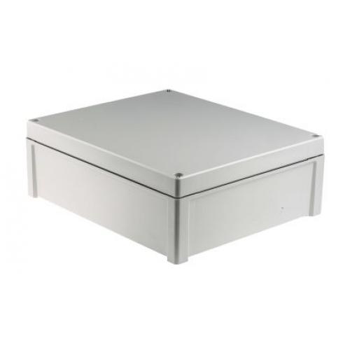 RS PRO Univerzální skříň IP65 barva Šedá IK08, IK07 barva Šedá Polykarbonát 344 mm 117 mm 289 mm Polyuretan