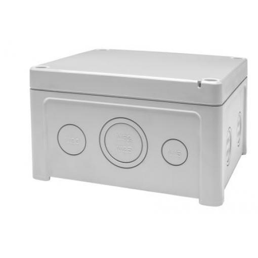RS PRO Univerzální skříň IP65 barva Šedá IK07, IK08 barva Šedá Polykarbonát 130 mm 75 mm 130 mm Polyuretan
