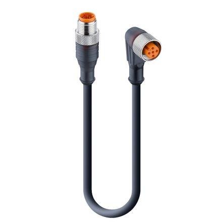 Kabel pro snímače a ovladače, A: Vnější, A: Rovný 5, B: M12, B: Vnitřní, 60V 5, IP65, IP67, IP68, IP69K, řada: RST