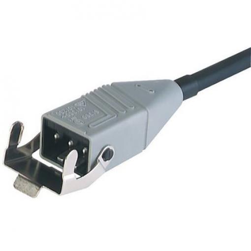Napájecí šňůra 1 m, Šedá, A: Přímá zástrčka, B: Bez koncovky Etylen-propylen diodový monomer, 400 V ac, 230 V dc