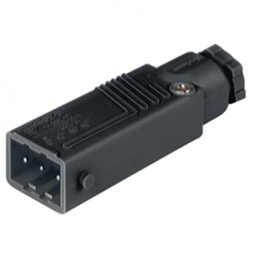 Hirschmann Průmyslový napájecí konektor, řada: ST, IP54, Kabel, formát pólů: 3P+PE, orientace těla: Rovný barva Černá,