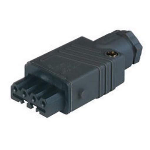 Hirschmann Průmyslový napájecí konektor, řada: ST, IP54, Kabel barva Černá, 10 A 3P+PE, 400 V