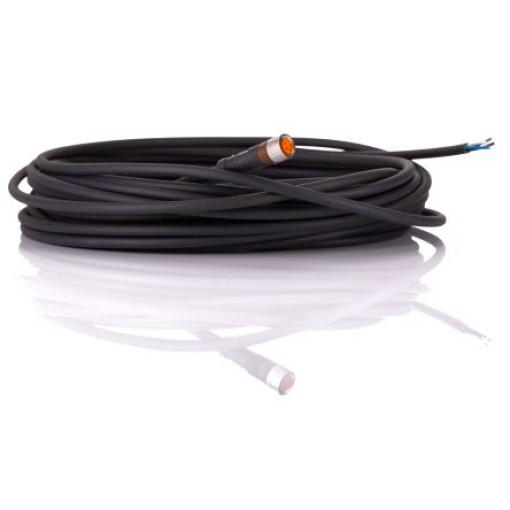 Kabel ovladače snímače, A: Vnitřní, A: Rovný 4, B: Volný konec, B: Neuzavřený, 30V, IP65, IP67, IP69K, řada: RKMV