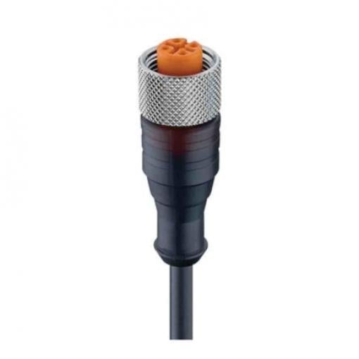 Kabel ovladače snímače, A: Vnitřní, A: M12 4, B: Volný konec, B: Neuzavřený, IP65, IP67, IP68, IP69K, řada: RKT/LED A