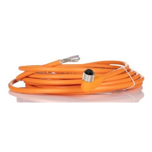Kabel ovladače snímače, A: Vnitřní, A: M12 8, B: Volný konec, B: Neuzavřený, 30V, IP65, IP67, IP68, řada: RKWTS Lumberg