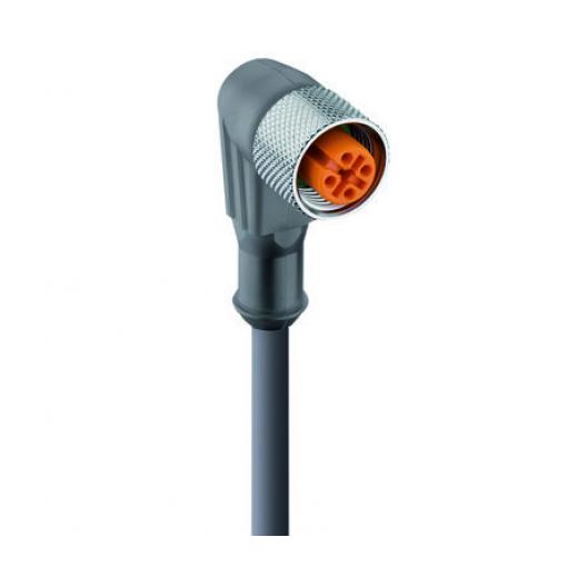 Kabel ovladače snímače, A: Vnitřní, A: Pravoúhlý 4, B: Volný konec, B: Neuzavřený, 30V, IP65, IP67, IP68, IP69K, řada: