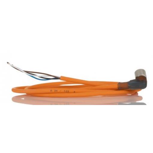 Kabel ovladače snímače, A: Vnitřní, A: Pravoúhlý 4, B: Volný konec, B: Neuzavřený, 250V, IP65, IP67, IP68, IP69K, řada: