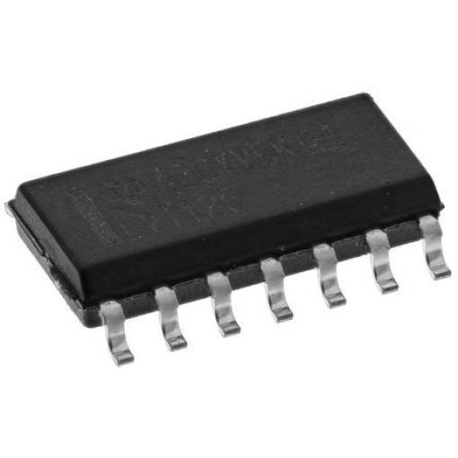 Texas Instruments Buffer a linkový budič SN74LVT125D 4kanálová LVT 3 stavy Vyrovnávací paměť Neinvertující, počet