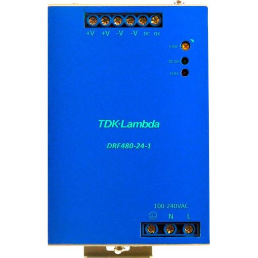 TDK-Lambda DRF480-24-1/HL síťový zdroj na DIN lištu 24 V/DC 480 W Počet výstupů:1 x Obsah 1 ks