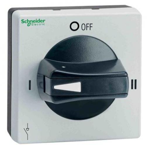 Otočná klika Šedá, Černá, řada: TeSys 1 zámky, pro použití s: TeSys VLS, délka: 2.56 in IP65 Schneider Electric