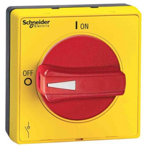 Otočná klika Červená, Žlutá, řada: TeSys 1 zámky, pro použití s: TeSys VLS, délka: 2.56 in IP65 Schneider Electric