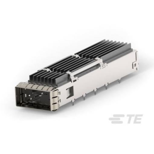 TE Connectivity Zasouvací konektor I/O, řada: QSFP-DD QSFP, Přípojka Vnitřní, Lisovací, počet kontaktů: 1, počet portů:
