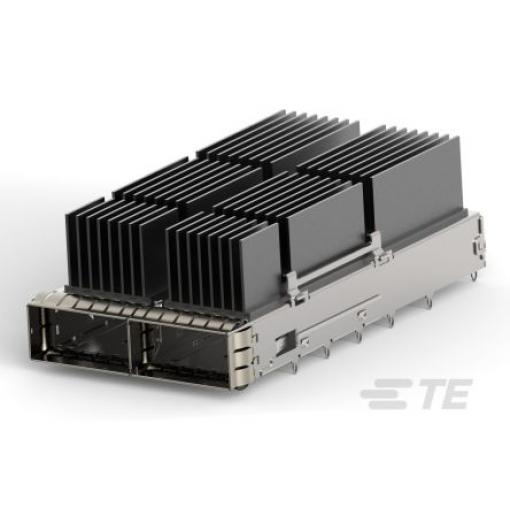 TE Connectivity Zasouvací konektor I/O, řada: QSFP-DD QSFP, Přípojka Vnitřní, Lisovací, počet kontaktů: 1, počet portů: