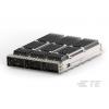 TE Connectivity Zasouvací konektor I/O, řada: QSFP-DD QSFP, Lisovací, počet kontaktů: 1, počet portů: 3portový,