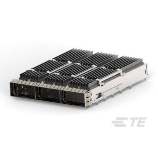 TE Connectivity Zasouvací konektor I/O, řada: QSFP-DD QSFP, Lisovací, počet kontaktů: 1, počet portů: 3portový,