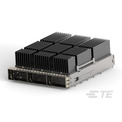TE Connectivity Zasouvací konektor I/O, řada: QSFP-DD QSFP, Přípojka Vnitřní, Lisovací, počet kontaktů: 1, počet portů:
