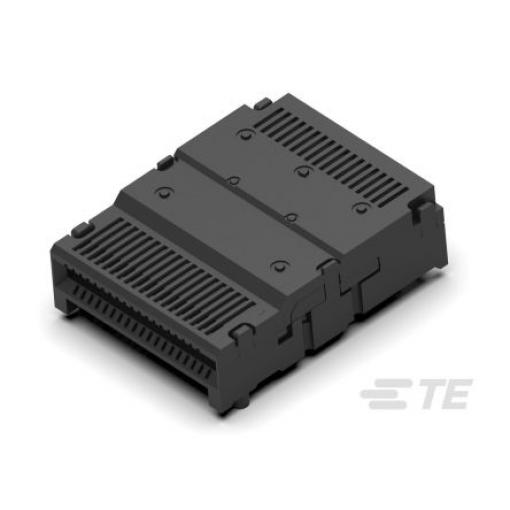 TE Connectivity Zasouvací konektor I/O, řada: QSFP-DD QSFP, Konektor a klec Vnitřní, Pájecí, počet kontaktů: 76, počet