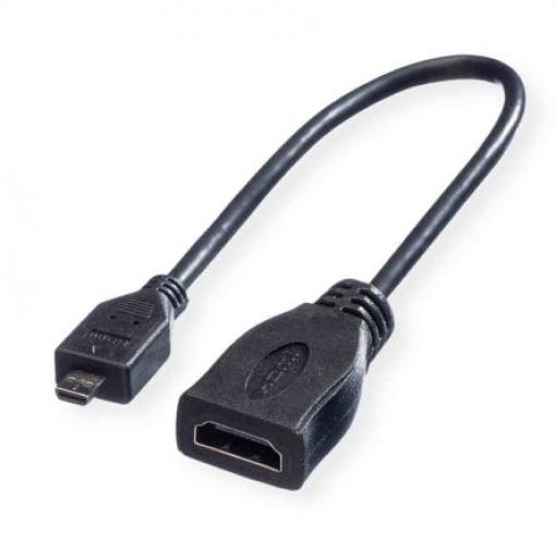 Roline Vysoká rychlost 15 cm, A: Vnitřní Micro HDMI, B: Vnější HDMI