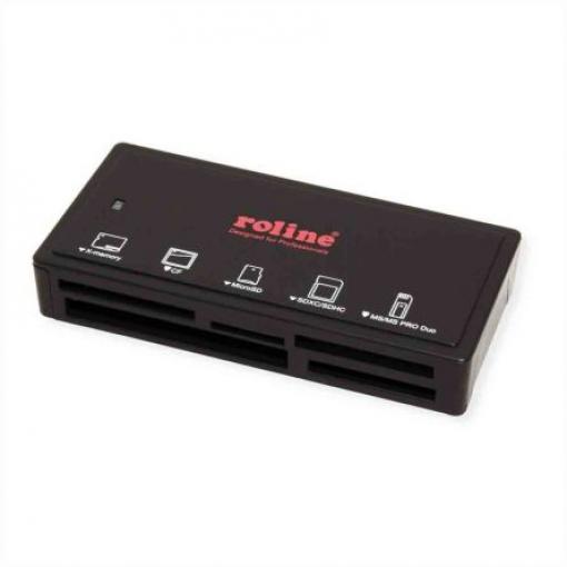 Čtečka paměťových karet 5portový Roline USB 3.0 Compact Flash, SD, MMC, MS PRO Duo, MS PRO, MS, MicroSD