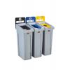 Rubbermaid Commercial Products Nádoba na odpad, Slim Jim, Černá Zaklapávací víko Polyetylen, Polypropylen