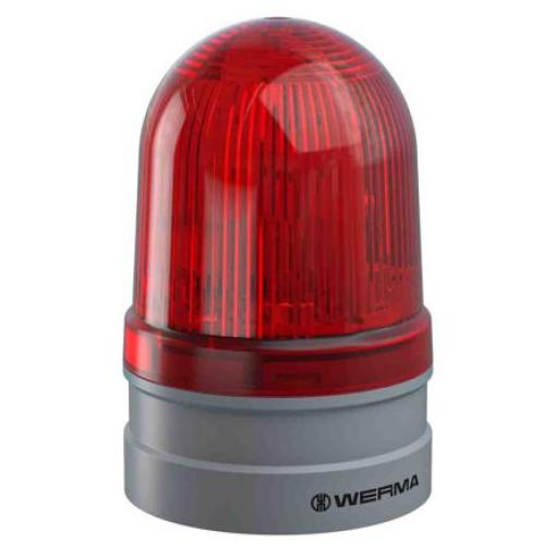 Werma Maják, řada: EvoSIGNAL Midi Stálé, Blikající barva Červená 24V LED 175mA CE Certified, cULus Listed, EAC, UKCA,