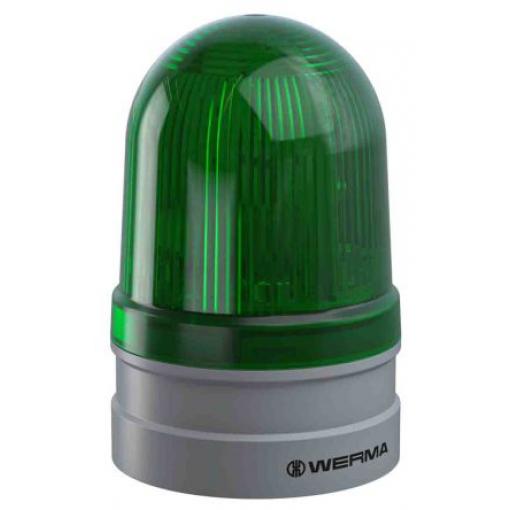 Werma Maják, řada: EvoSIGNAL Midi Blikání barva Zelená 230V ac LED Základna 65mA CE IP66