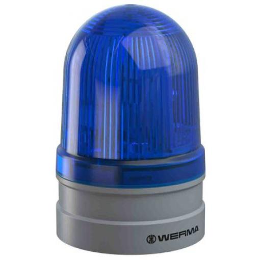 Werma Maják, řada: EvoSIGNAL Midi Bliknutí, Trvalé barva Modrá 24V LED 175mA WEEE, CCC, CE, EAC, UKCA IP66