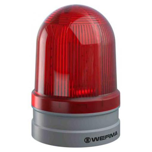 Werma Maják, řada: EvoSIGNAL Maxi Dvojitý blesk, barva Červená 230V ac LED 165mA CCC, CE, EAC, UKCA, WEEE IP66