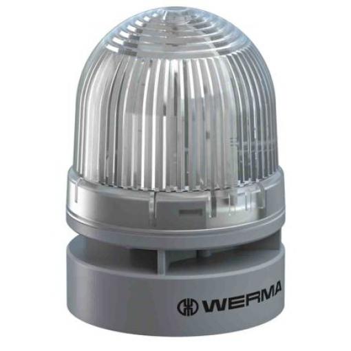 Werma Kombinace sirén a majáků, řada: EvoSIGNAL Mini Nepřetržité, Blikání světlo Elektronika barva Bílá 230V ac IP66 LED