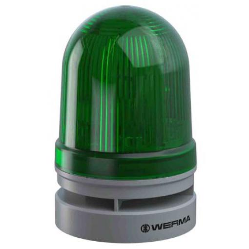 Werma Kombinace sirén a majáků, řada: EvoSIGNAL Midi Blikání/Steady/TwinLight světlo Více tónů barva Zelená 230V ac IP66
