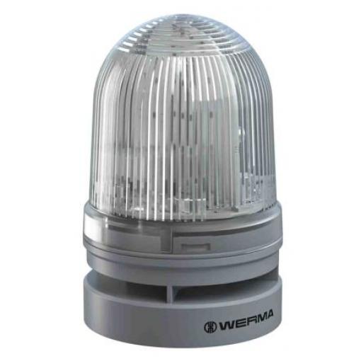 Werma Kombinace sirén a majáků, řada: EvoSIGNAL Midi Trvalé, Bliknutí světlo Více tónů barva Červená 230V ac IP66 LED