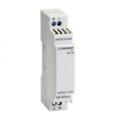 Crouzet PLC – zdroj napájení MPS24 Spínaný režim 100V ac, 240 V ac 420 mA 24V dc