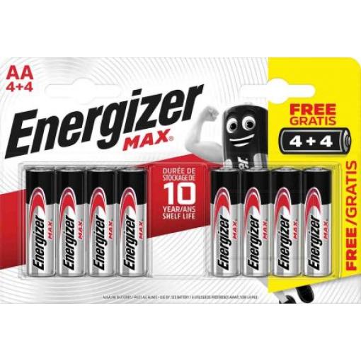 Baterie AA Zinek-oxid manganičitý, Alkalické LR6 1.5 V 3 Ah Energiser MAX Energizer